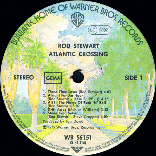 Rod Stewart : Atlantic Crossing (LP, Album, RE)
