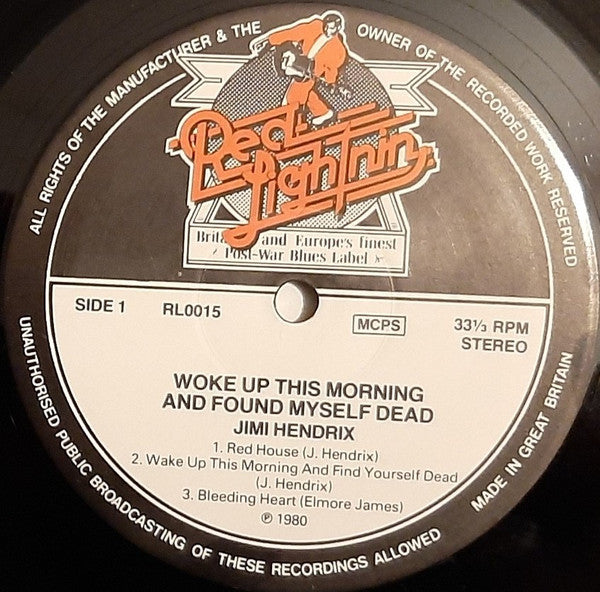 Jimi Hendrix : Woke Up This Morning And Found Myself Dead (LP, Album)