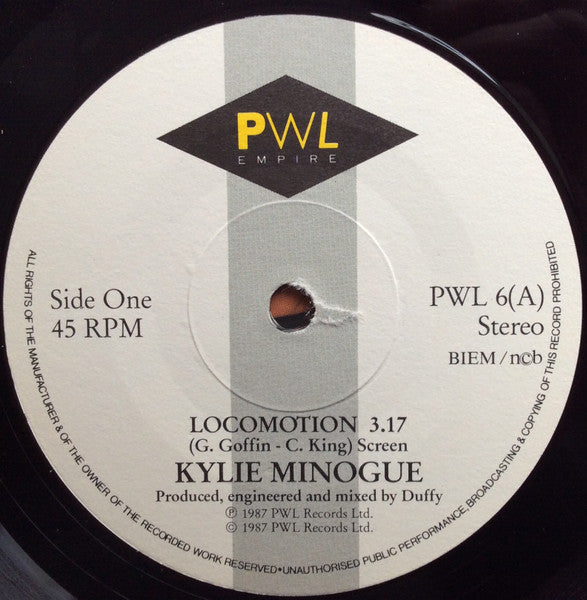 Kylie Minogue : The Loco-Motion (7", Single)