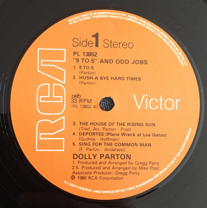 Dolly Parton : 9 To 5 And Odd Jobs (LP, Album)