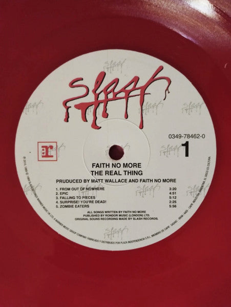 Faith No More : The Real Thing (LP, Album, RE, Red)