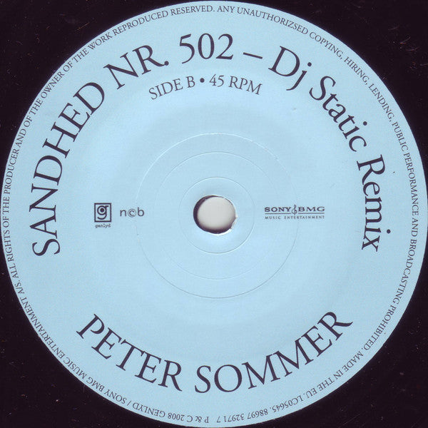 Peter Sommer : Sandhed Nr. 502 (7", Single, Ltd)