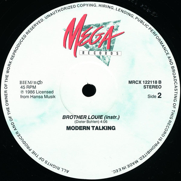 Modern Talking : Brother Louie (12", Maxi)