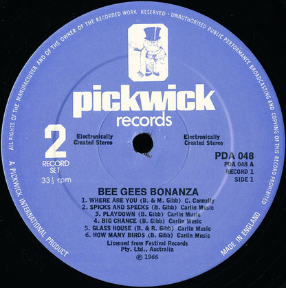 Bee Gees : The Bee Gees Bonanza - The Early Days (2xLP, Comp)