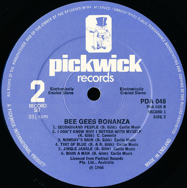 Bee Gees : The Bee Gees Bonanza - The Early Days (2xLP, Comp)