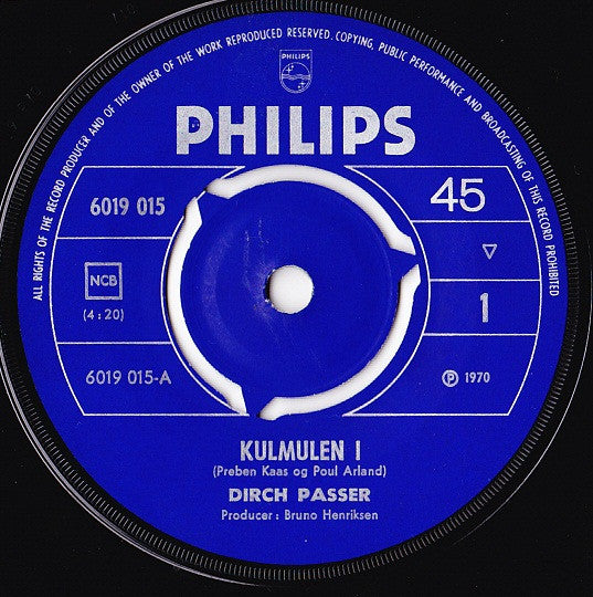 Dirch Passer : Kulmulen (7", Single, Mono)
