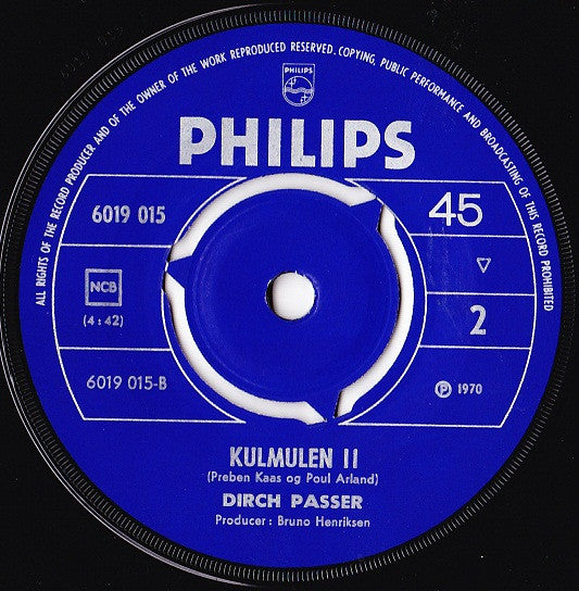 Dirch Passer : Kulmulen (7", Single, Mono)