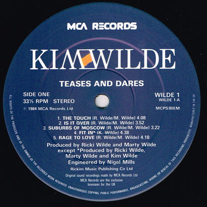 Kim Wilde : Teases & Dares (LP, Album)