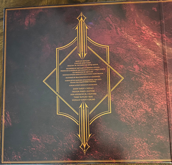 Obituary : Dying Of Everything (LP, Album, Ora)