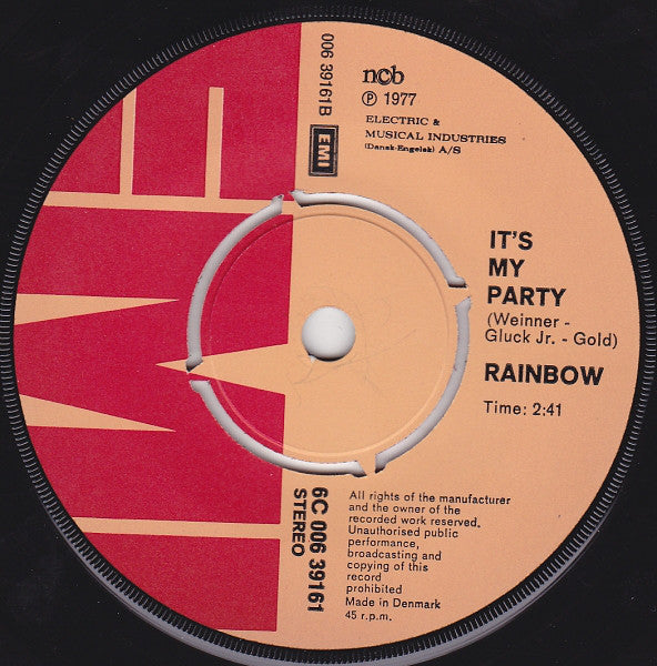 Rainbow (9) : Concrete And Clay (7", Single, Gre)