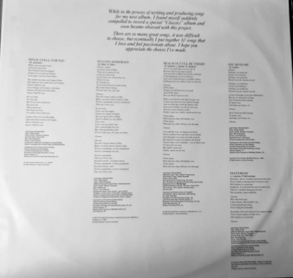 Michael Bolton : Timeless (The Classics) (LP, Album)