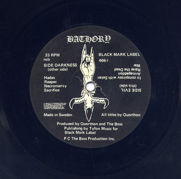 Bathory : Bathory (LP, Album, RP)