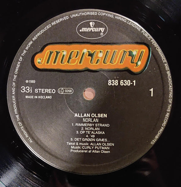 Allan Olsen : Norlan (LP, Album)