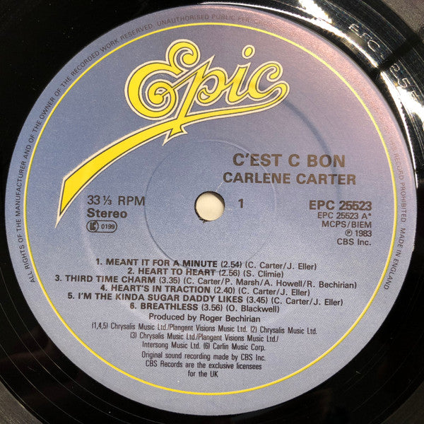 Carlene Carter : C'est C Bon (LP, Album)