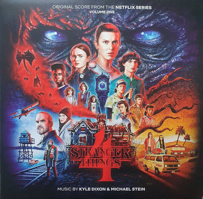 Kyle Dixon (2) & Michael Stein (9) : Stranger Things 4  - Volume One (Original Score From The Netflix Series) (LP, Cle + LP, Blu + Album)