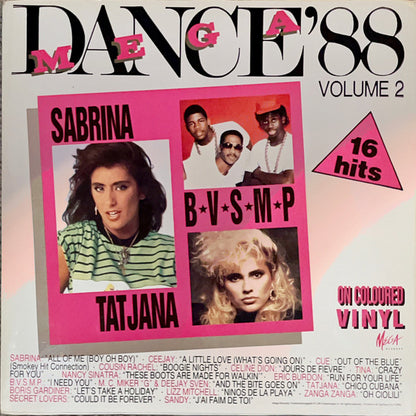 Various : Mega Dance '88 Volume 2 (LP, Comp, Pin)