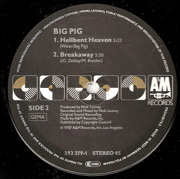 Big Pig : Breakaway (12", Maxi)