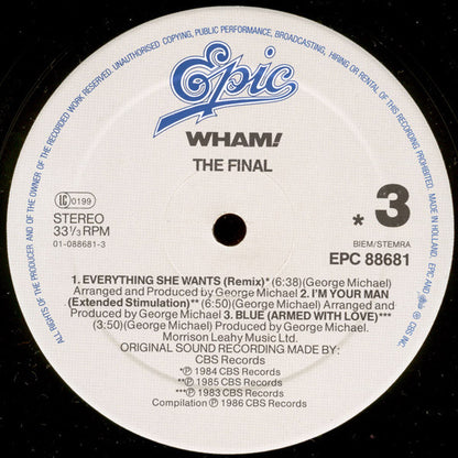 Wham! : The Final (2xLP, Comp)