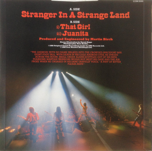 Iron Maiden : Stranger In A Strange Land (12", Single)