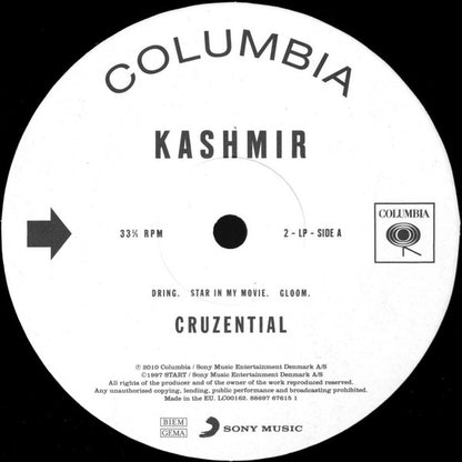Kashmir (2) : Cruzential (2xLP, Album, RE, 180)