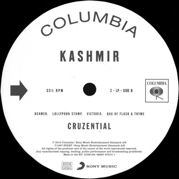 Kashmir (2) : Cruzential (2xLP, Album, RE, 180)