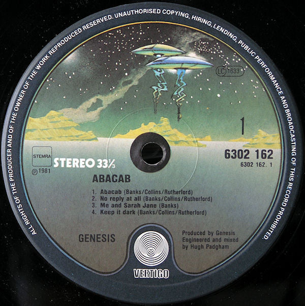 Genesis : Abacab (LP, Album, RBY)