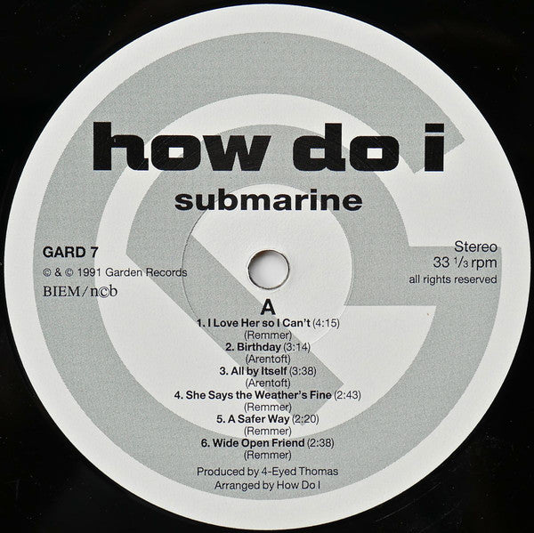 How Do I : Submarine (LP, Album)