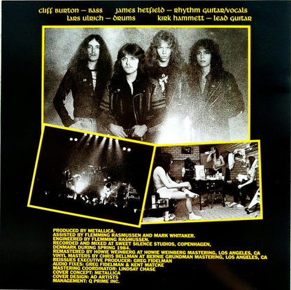 Metallica : Ride The Lightning (LP, Album, RE, RM, RP)