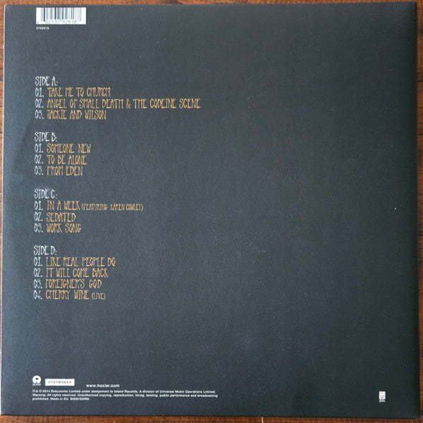Hozier : Hozier (2xLP, Album)