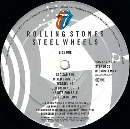 The Rolling Stones : Steel Wheels (LP, Album, 291)