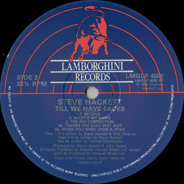 Steve Hackett : Till We Have Faces (LP, Album)