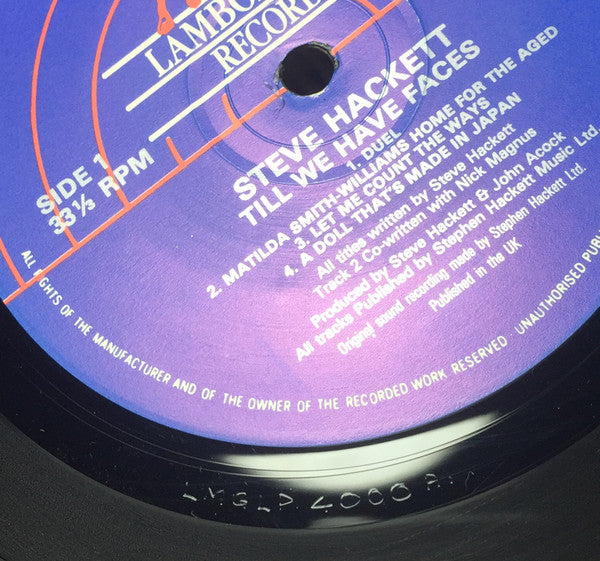 Steve Hackett : Till We Have Faces (LP, Album)