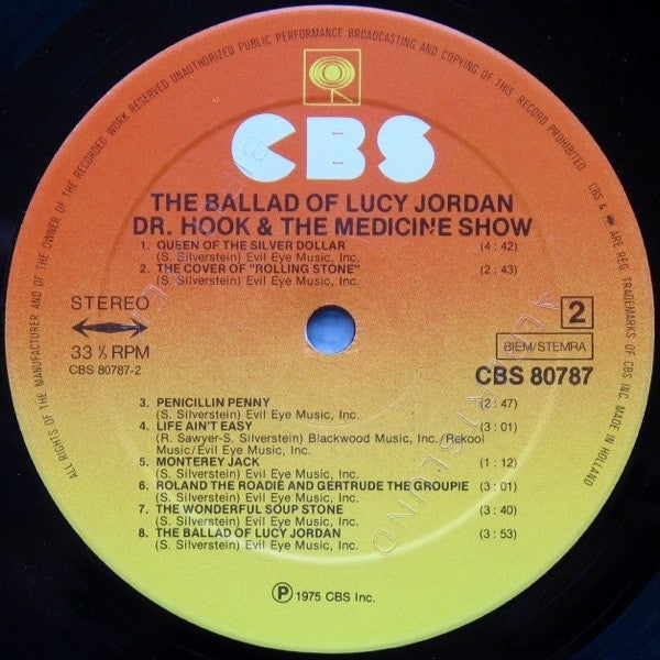 Dr. Hook & The Medicine Show : The Ballad Of Lucy Jordan (LP, Comp, RE)