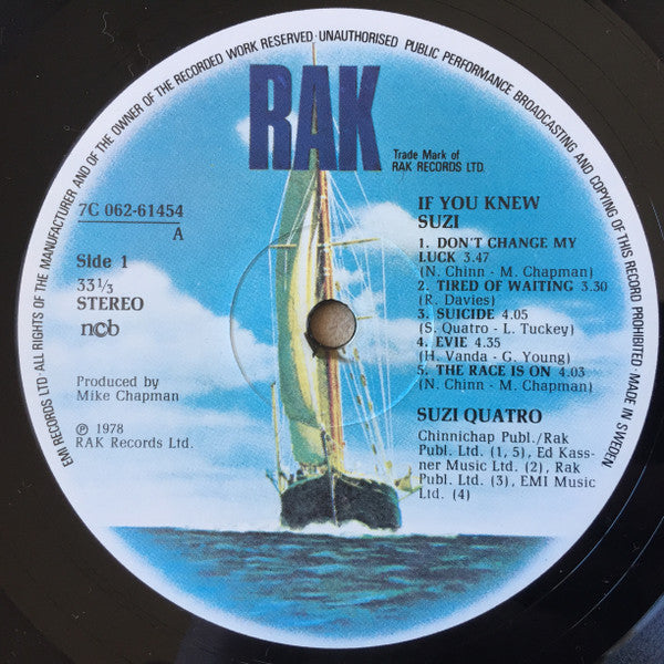 Suzi Quatro : If You Knew Suzi... (LP, Album)