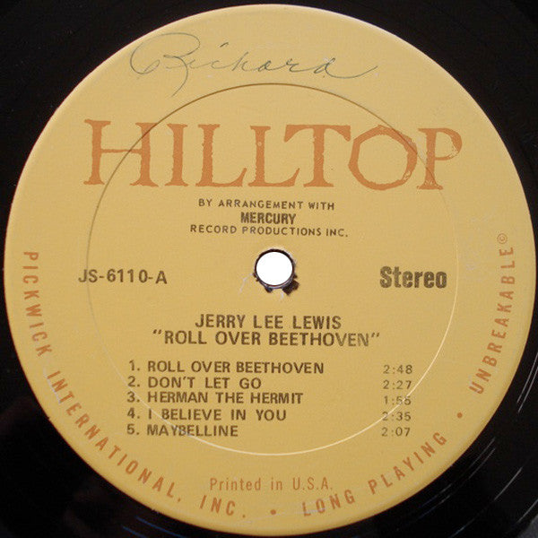 Jerry Lee Lewis : Roll Over Beethoven !!! (LP, Comp)