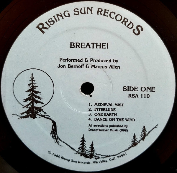Jon Bernoff And Marcus Allen (2) : Breathe (LP, Album)