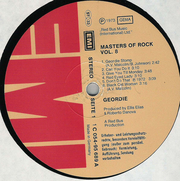 Geordie : Masters Of Rock Vol. 8 (LP, Comp)