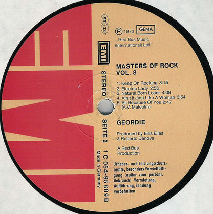 Geordie : Masters Of Rock Vol. 8 (LP, Comp)