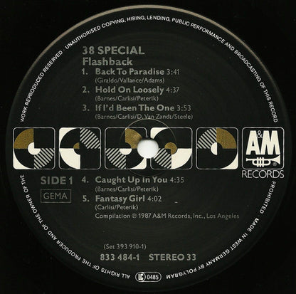 38 Special (2) : Flashback (LP, Comp + 7", EP, Promo)
