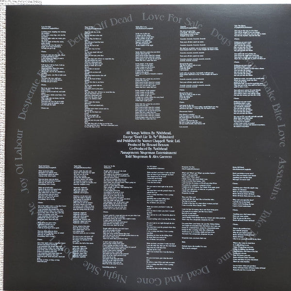 Motörhead : Snake Bite Love (LP, Album, RE, Red)
