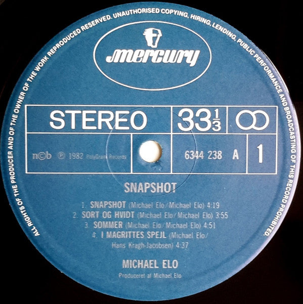 Michael Elo : Snapshot (LP, Album)