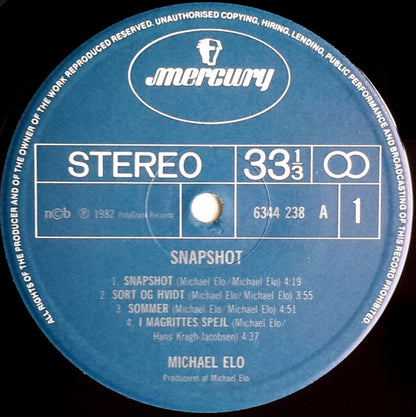 Michael Elo : Snapshot (LP, Album)