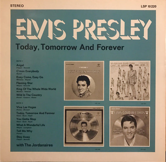 Elvis Presley : Today, Tomorrow And Forever (LP, Comp)