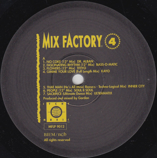 Various : Mix Factory - Club Mix Volume 4 (LP, Comp, Mixed)