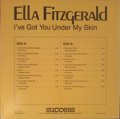 Ella Fitzgerald : I've Got You Under My Skin (LP, Comp)