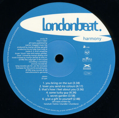 Londonbeat.* : Harmony (LP, Album)