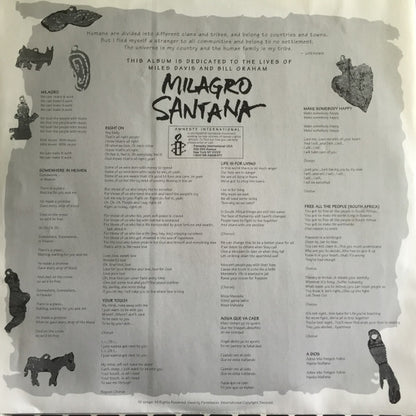 Santana : Milagro (LP, Album)