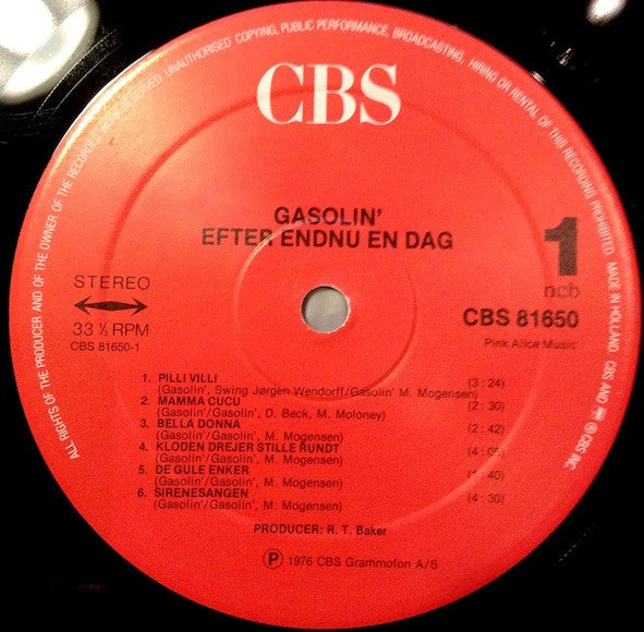Gasolin' : Efter Endnu En Dag (LP, Album, RE, Red)