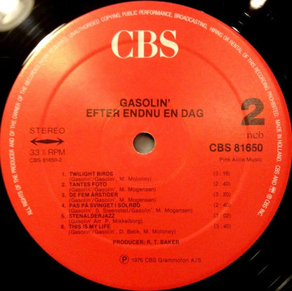 Gasolin' : Efter Endnu En Dag (LP, Album, RE, Red)