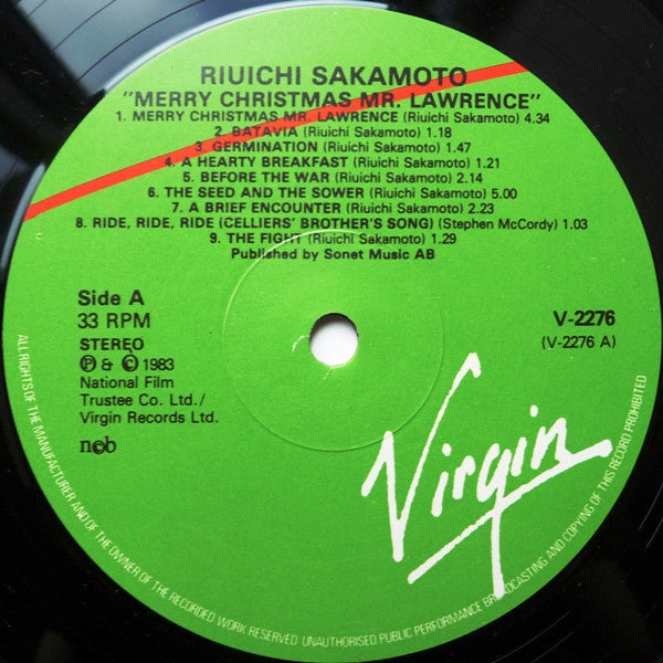 Ryuichi Sakamoto : Merry Christmas Mr. Lawrence (LP, Album)